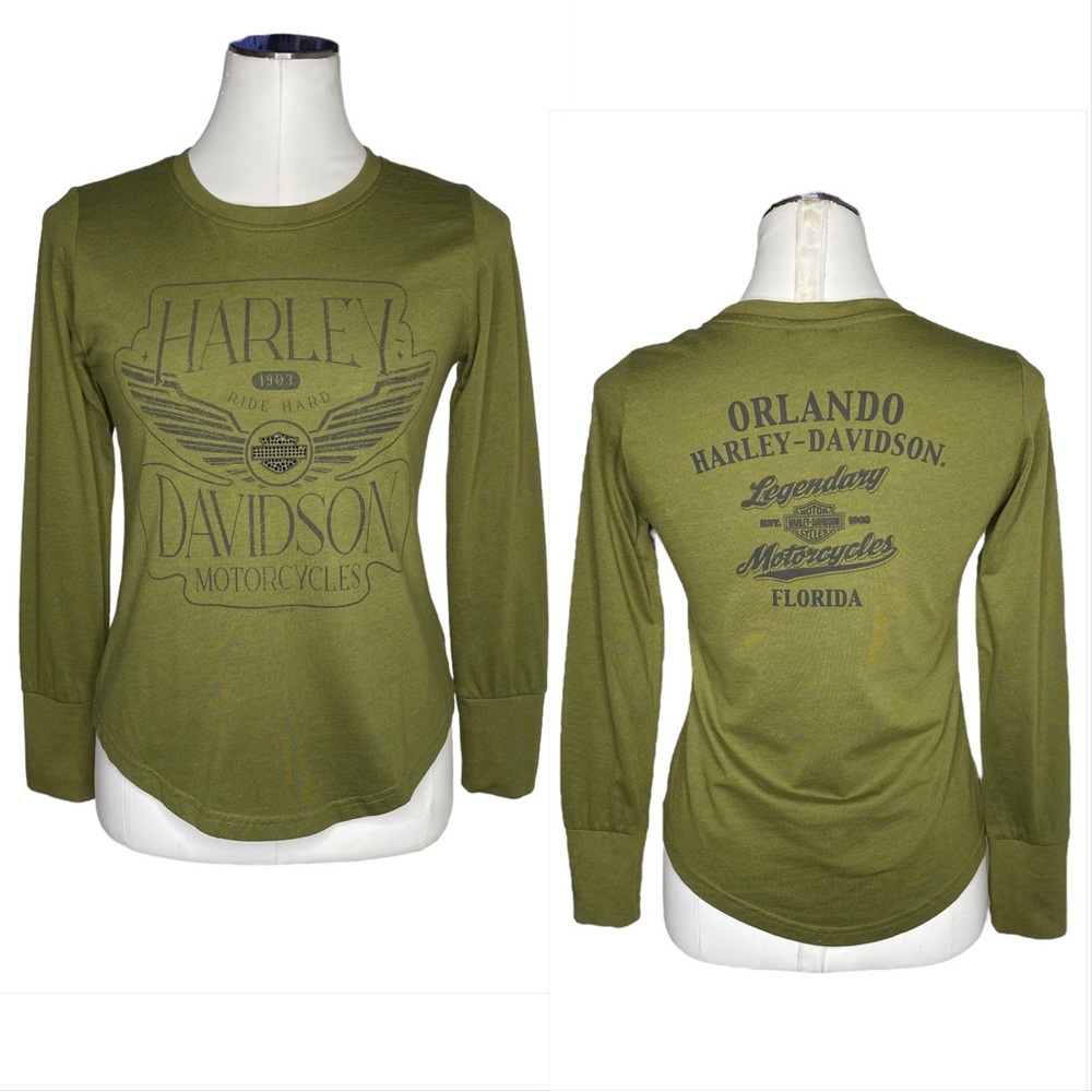 Harley Davidson Orlando Florida Long Sleeve Tee